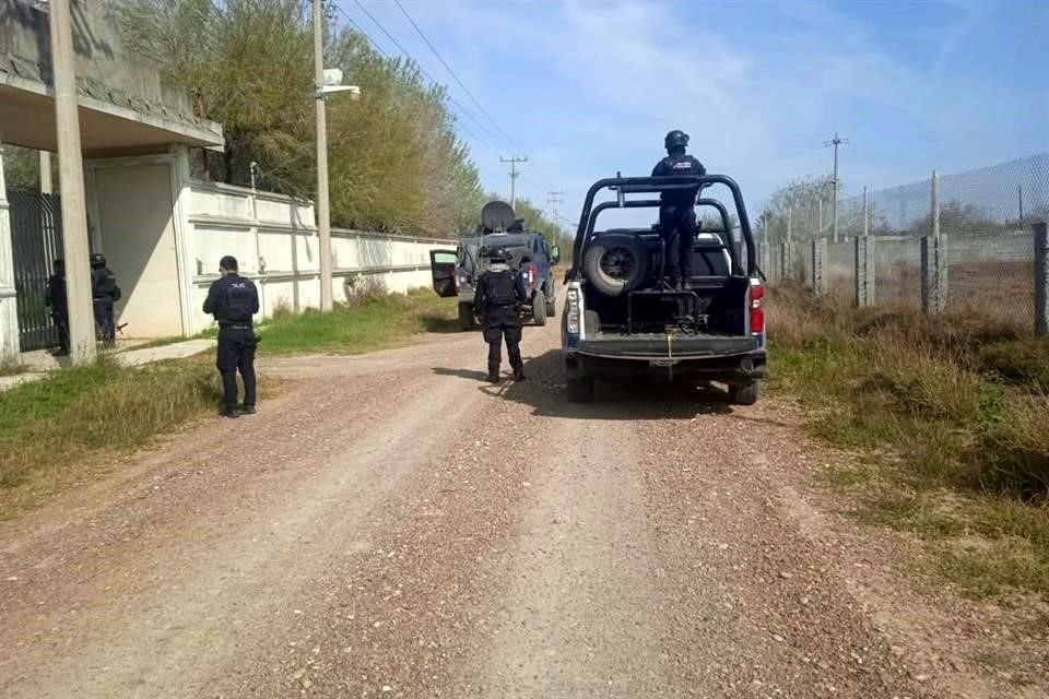 El ataque a los elementos policiacos se registró cuando se revisaban fincas de Miguel Alemán.