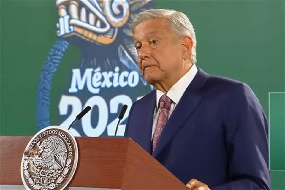 El Presidente AMLO en conferencia matutina.