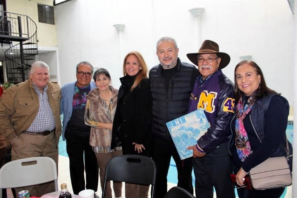 Luis H. Martínez, Humberto Panti, Juany Garza de Panti, Noema Quintanilla, Rodrigo García Martínez, Francisco Corona y Sonia Tamez