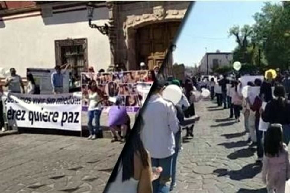 Cientos de personas se unieron en una marcha para exigir cese de violencia en Jerez, Zacatecas.