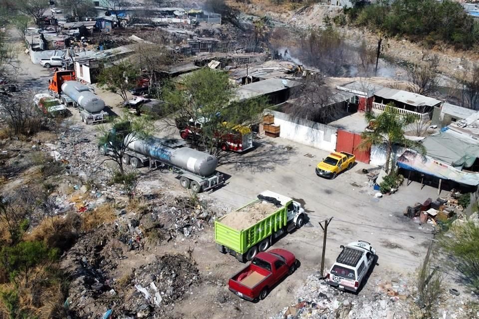 El pasado 16 de febrero, vecinos del sector exigieron acciones para frenar la quema de basura.