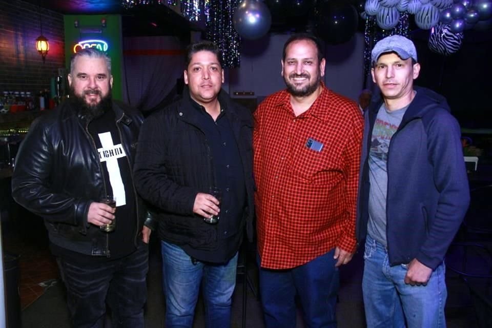 René González, Roberto Bustos, Alejandro Tijerina y Alejandro Fuentes