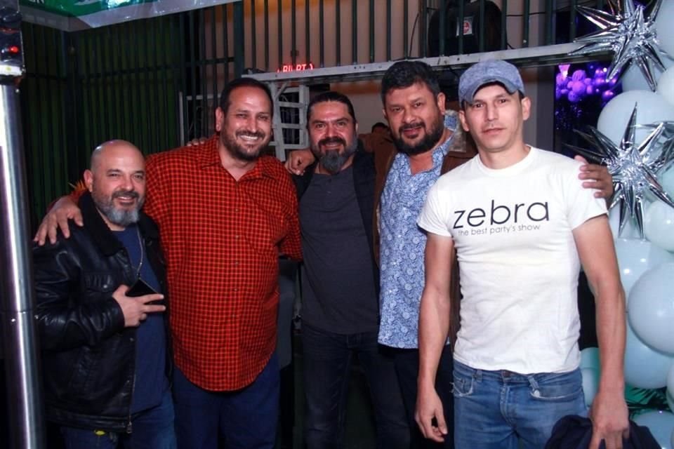 Alejandro Cuéllar, Alejandro Tijerina, Ruy Chimal, Ramón López y Alejandro Fuentes