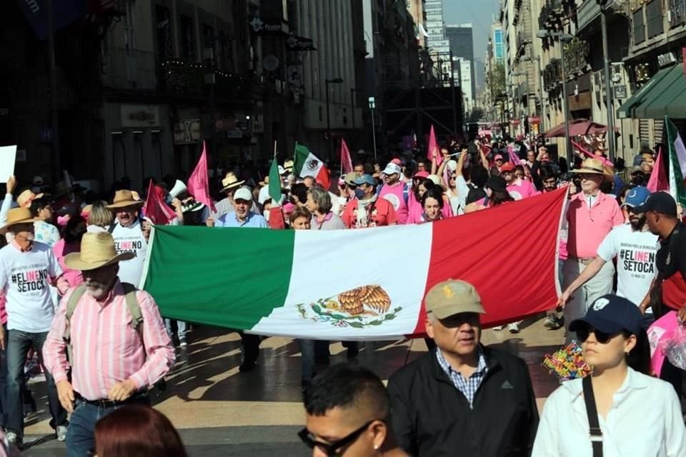 Así llegaron los participantes en la manifestación.