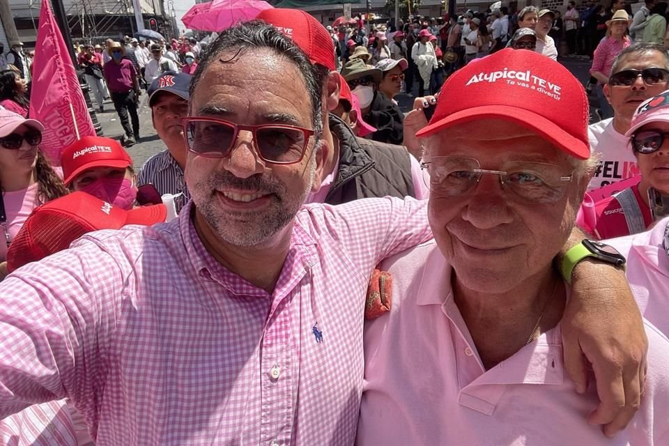 Javier Lozano, ex Secretario de Trabajo, y el publicista Carlos Alazraki.