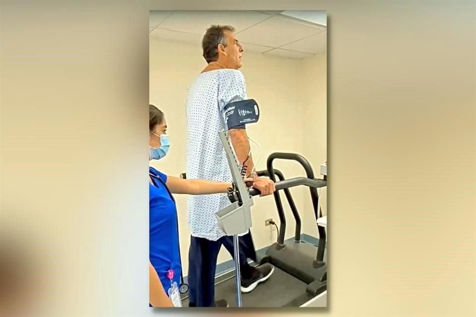 La buena recuperación de Fernando Galarza le permitió recuperar sus fuerzas.