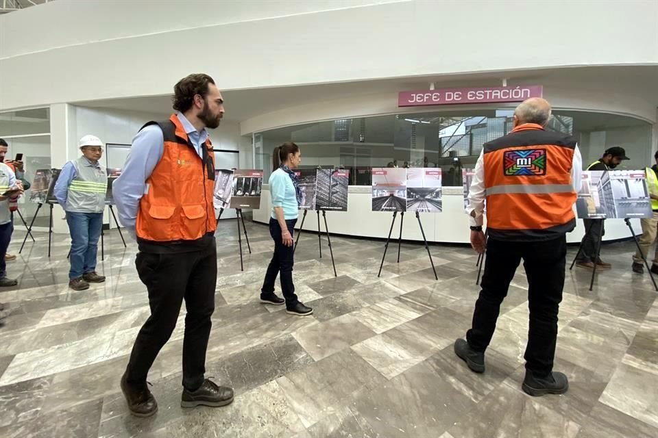 El director del Metro, Guillermo Calderón, hizo entrega de la obra civil del primer tramo de la Línea 1, de Zaragoza a Isabel la Católica.