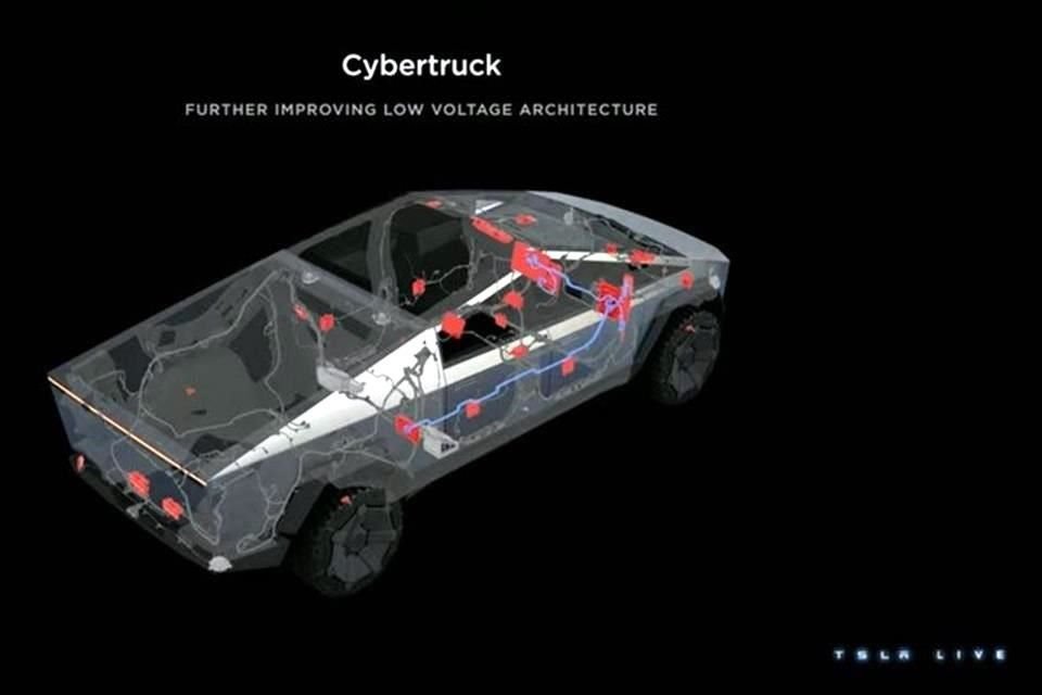 El Cybertruck tiene un diseño muy dinámico y su proceso de manufactura permitió reducir la huella de carbono de Tesla.