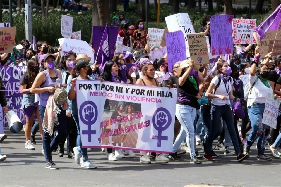 Activistas pidieron reconocer que el Estado le debe garantizar a las mujeres el gozar de los derechos humanos, una demanda de la marcha.