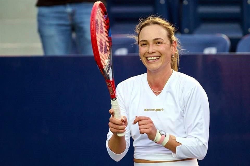 Donna Vekic se convirtió en la primera finalista del Abierto GNP Monterrey.