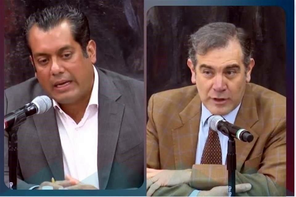 Lorenzo Córdova y el morenista Sergio Gutiérrez discutieron en un foro organizado por la UNAM y el Tribunal Electoral sobre la reforma electoral.