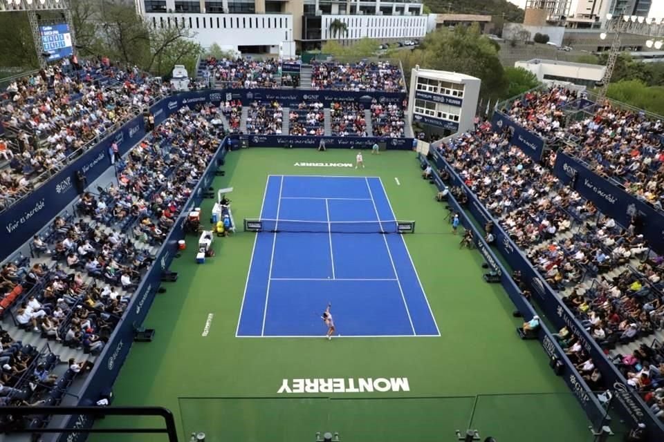 Aspecto del Abierto de Tenis