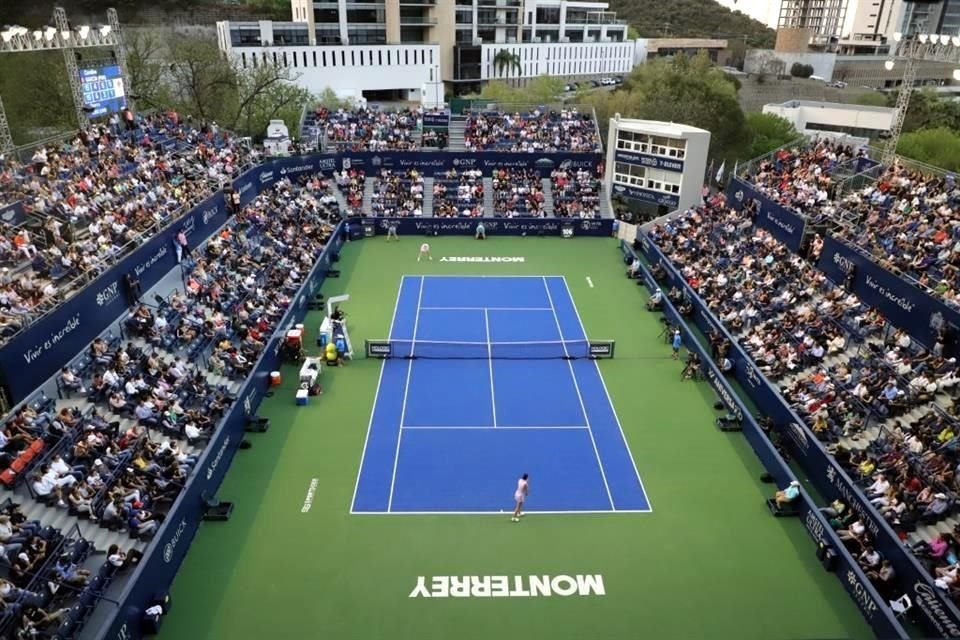 Aspecto del Abierto de Tenis