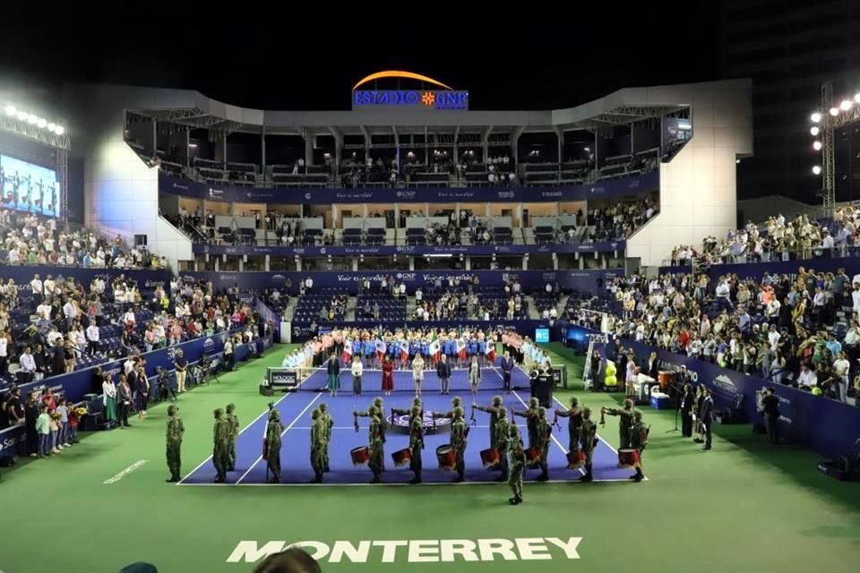 Aspecto del Abierto de Tenis