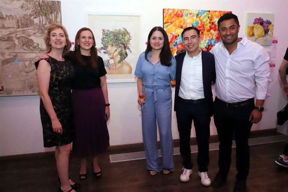 Martha Sañudo, Gaby Aranda, Daniela Gómez, Eduardo Aguilar y Moises Gómez