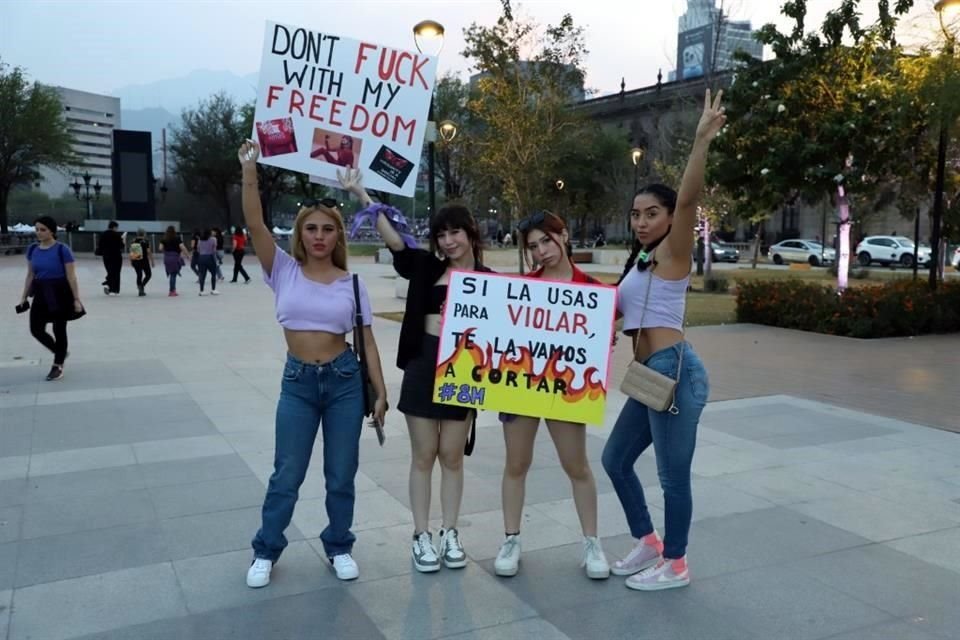 Deyanira Lucio, Alondra Gómez, Lesly Gómez y Montserrat Jiménez