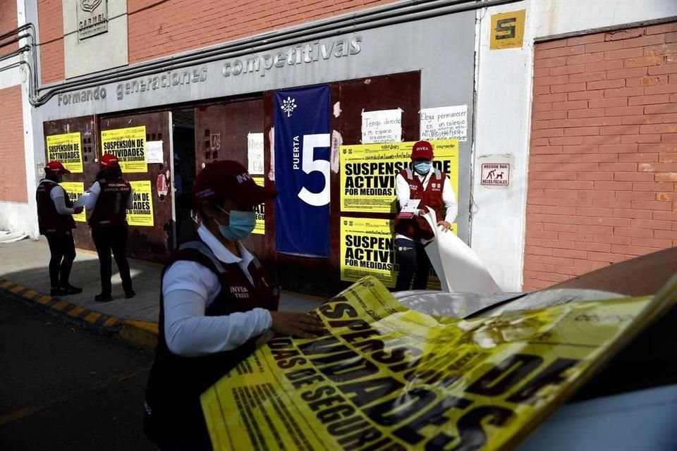 Tras una visita de verificación, el colegio fue suspendido por incumplir con medidas de Protección Civil.