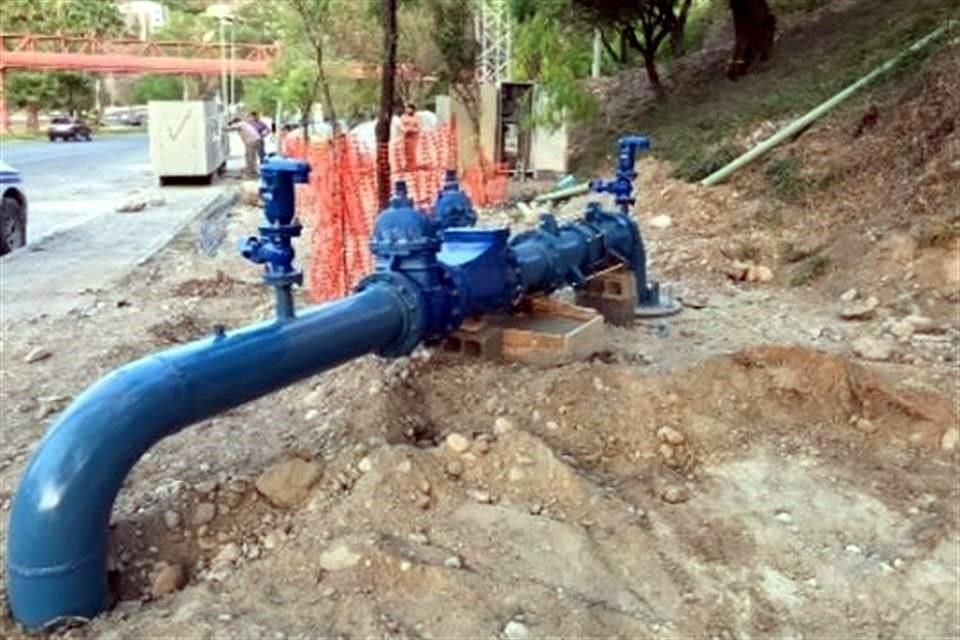 Uno de los primeros pozos conectados a la red de abastecimiento se ubica en la zona de Miravalle.