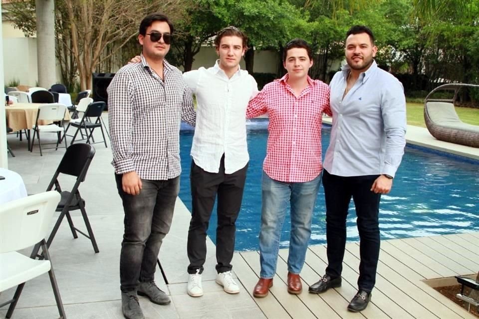 Óscar Villaseñor, David Quintanilla, Aldo Chapa y Héctor Sepúlveda