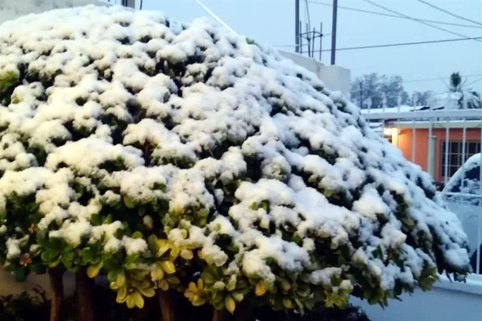 La madrugada de este domingo la temperatura fue cercana a los cero grados, con caída de nieve, que acumuló unos 7 centímetros.