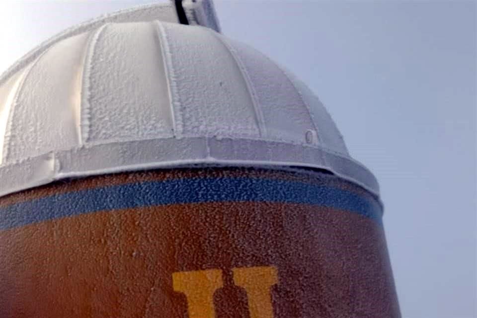 El Observatorio Astronómico de la UANL registró nevadas.