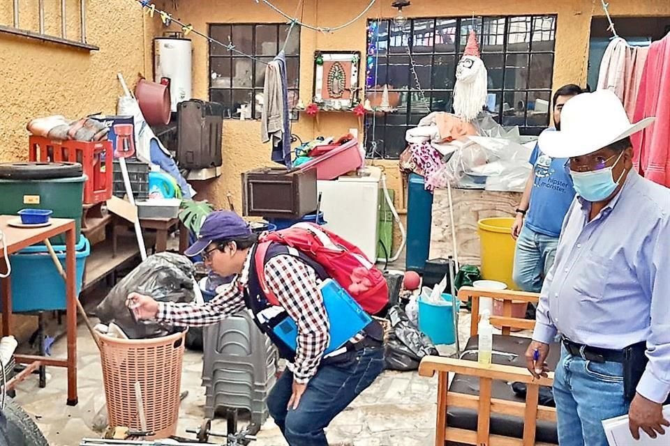 La Presa Tacubaya, en la Alcaldía Álvaro Obregón, presentó filtraciones y escurrimientos el martes, 52 casas fueron afectadas.