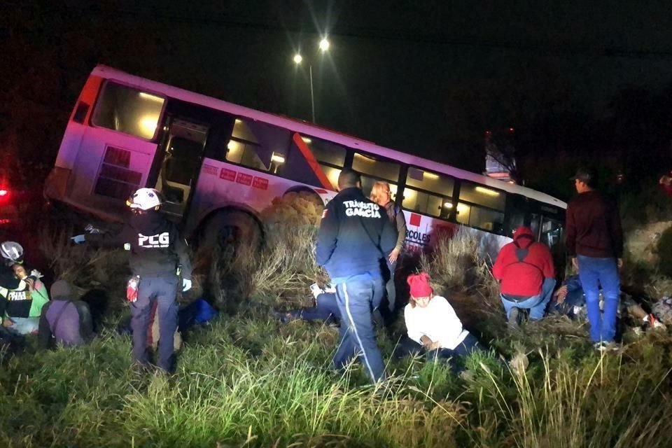 El accidente se registró en el cruce de Lincoln y Sierra Madre, a la altura de la Colonia Mitras Poniente.