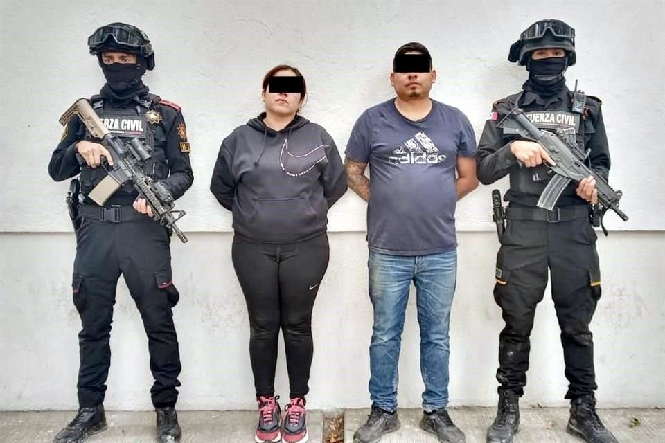 Luis 'N', de 28 años, y Yesenia 'N', de 27, fueron capturados en un hotel de la Avenida Morones Prieto, en Guadalupe