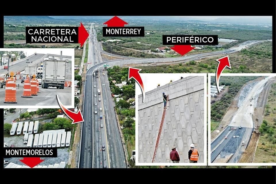 En la comunidad Canoas, en Montemorelos, está la gaza que conecta el Periférico con la Carretera Nacional.