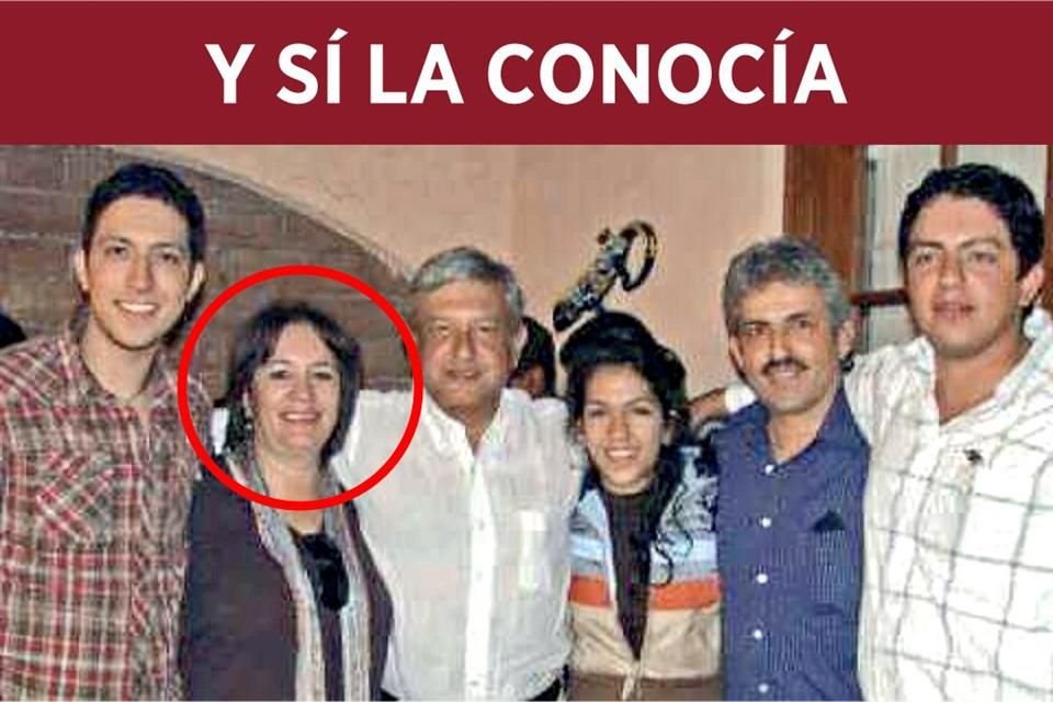 Pablo Taddei, director de la empresa LitioMx; Guadalupe Taddei, presidenta del INE; AMLO; Ivana Celeste Taddei, diputada local de Morena en Sonora, y Jorge Taddei, 'superdelegado' de la 4T.