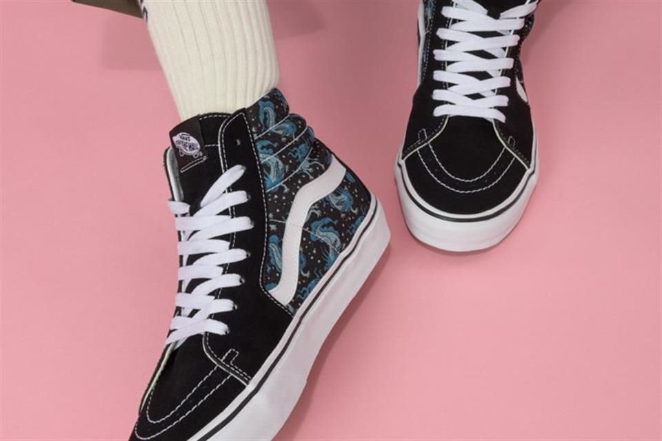 Vans plasmó al ajolote en sus clásicos modelos de calzado, el Sk8-Hi y el Authentic.