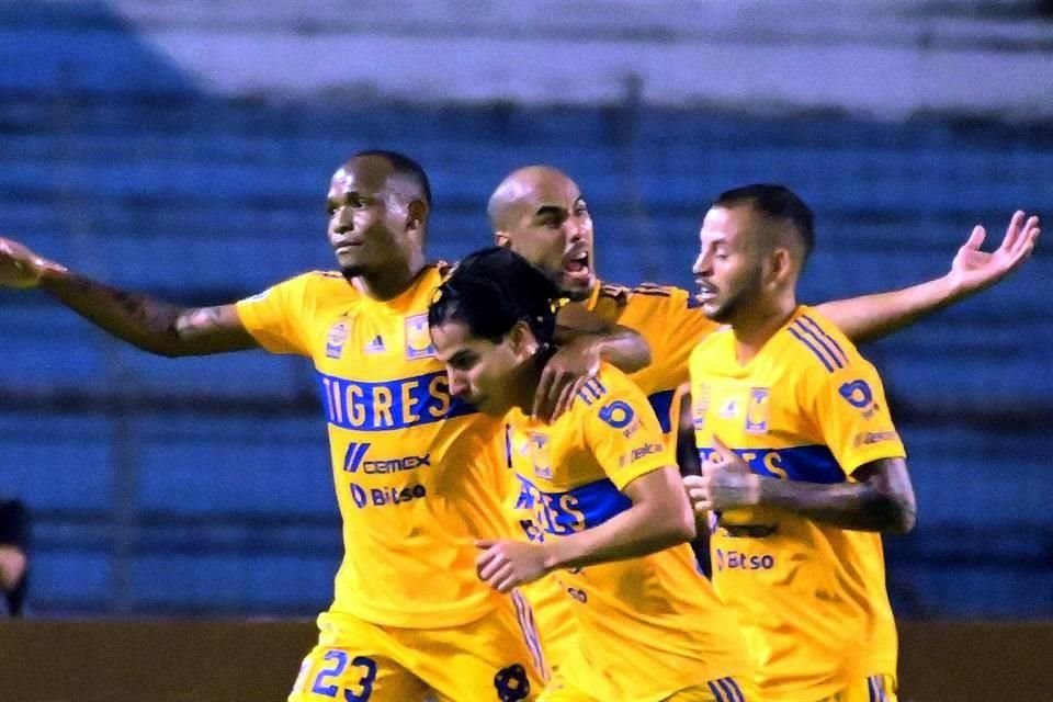 Con gol de Luis Quiñones, Tigres derrotó 1-0 al Motagua, en partido de ida de Cuartos de Final de la Concachampions.