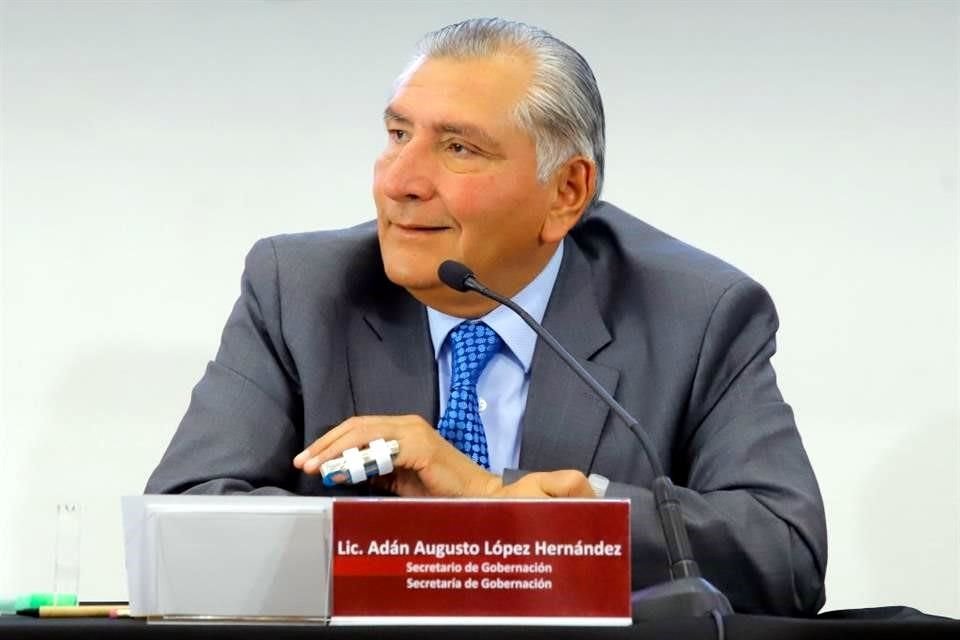 Adán Augusto López, Secretario de Gobernación.