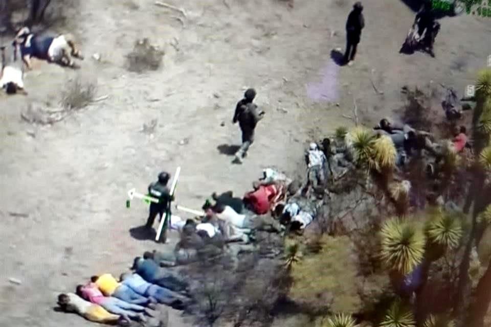 Helicópteros de Guanajuato y SLP localizaron a los migrantes.