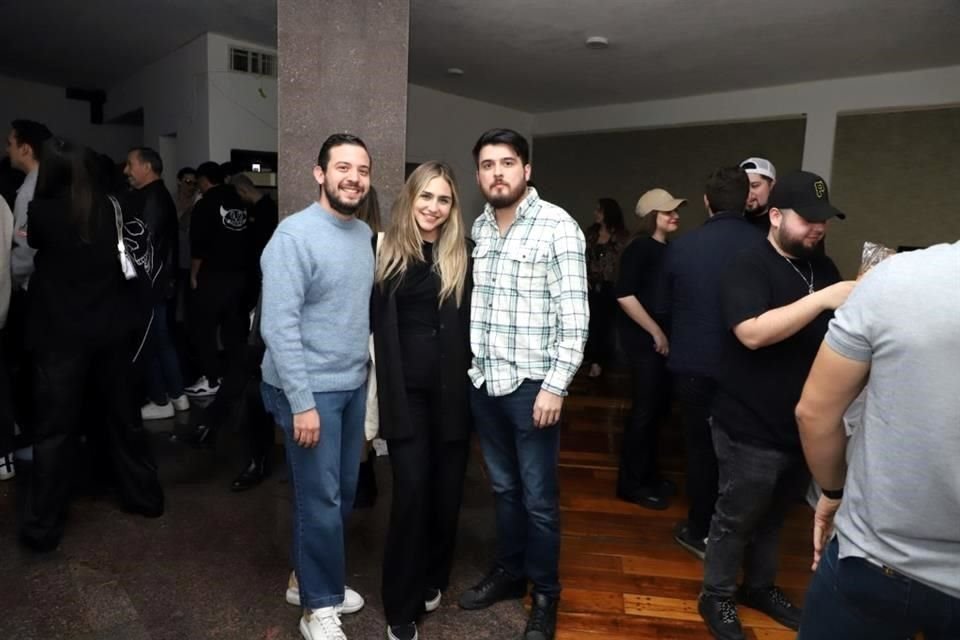 Jaime Torres, Mariana Cortés y Adrián Benita