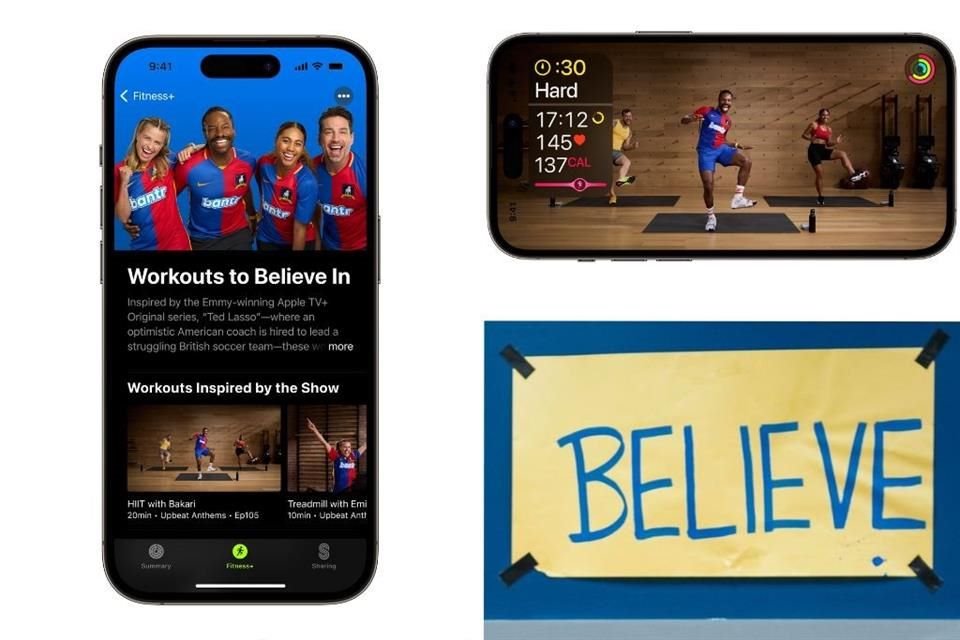 Apple Fitness+ recibió nuevos entrenamientos inspirados en la serie 'Ted Lasso', los cuales te pondrán a mover con jugadas de futbol.