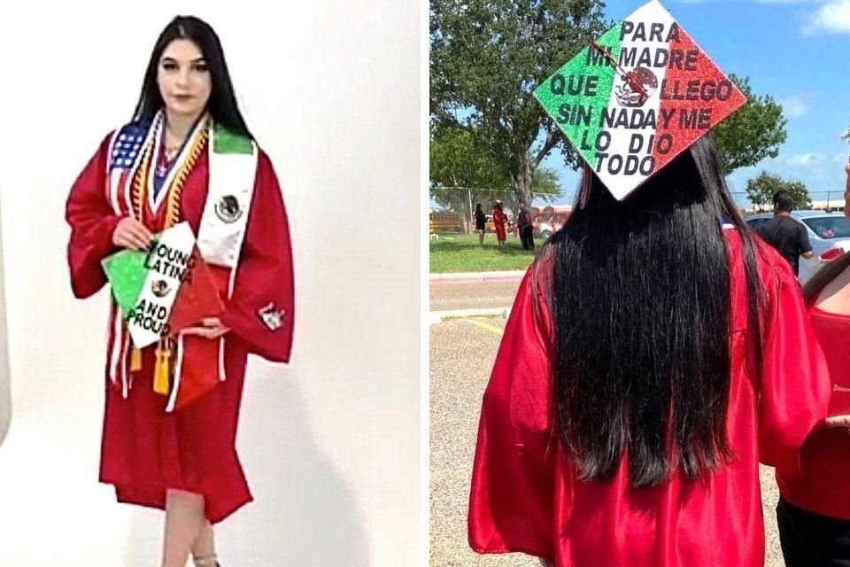 En su graduación de preparatoria en La Joya, Texas, en el 2021, Bionce destacó por portar un estola con las banderas de México y Estados Unidos.