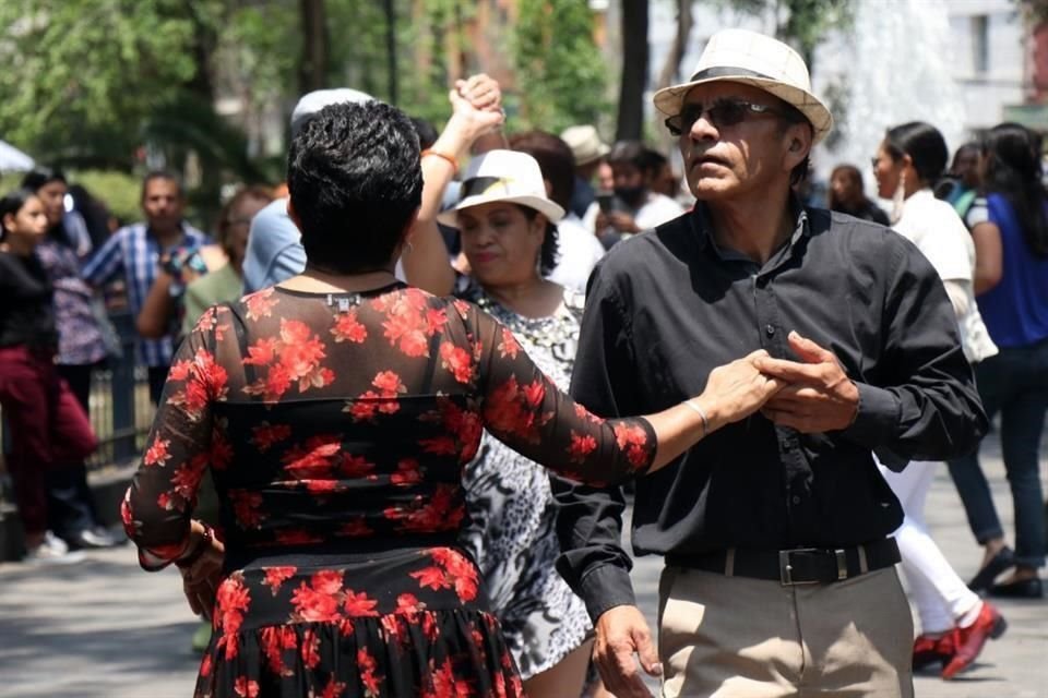 A pesar de que un juez les revocó un amparo, decenas de personas acuden a la Alameda de Santa María.