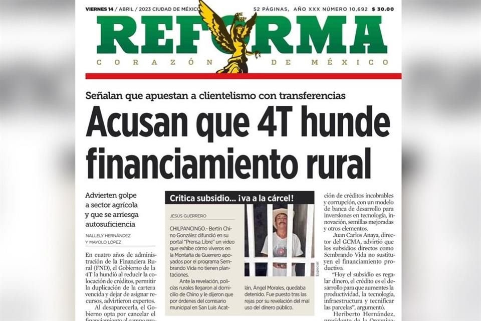 Secretaría de Hacienda notificó a 107 funcionarios de Financiera Rural que deberán preparar sus informes de entrega por separación de cargo.