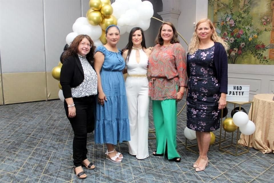 Silvia López, Martha Leal, Patricia Marroquín, Luisa Yolanda Salazar y Miralda Escamilla