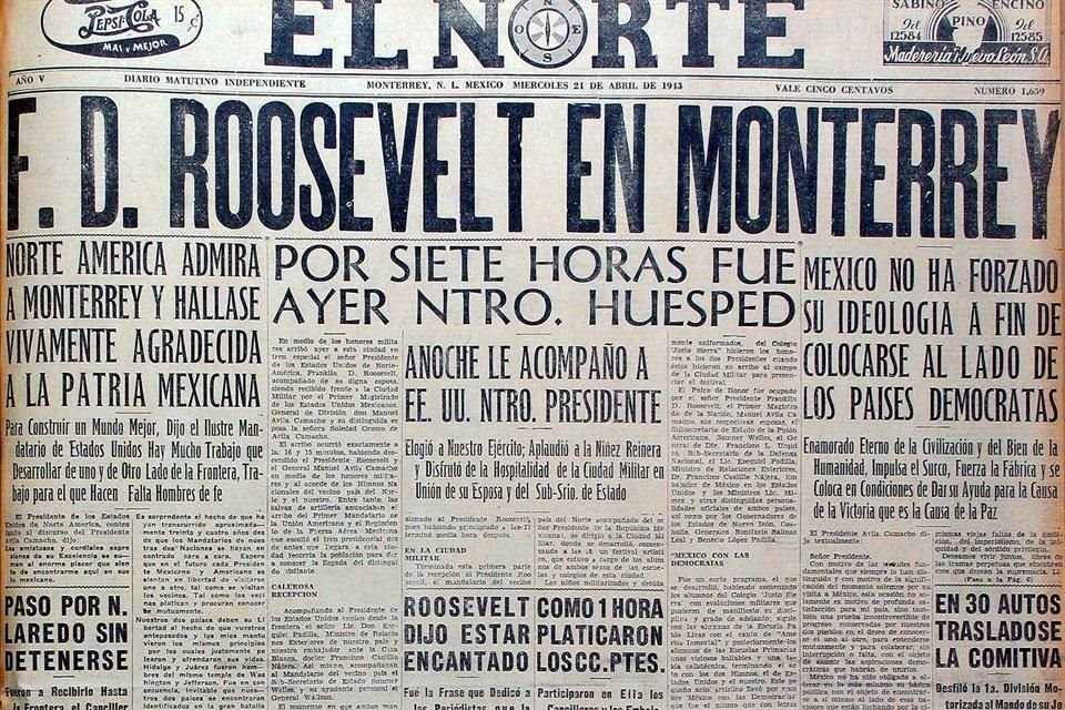 Así publicó EL NORTE el encuentro binacional.