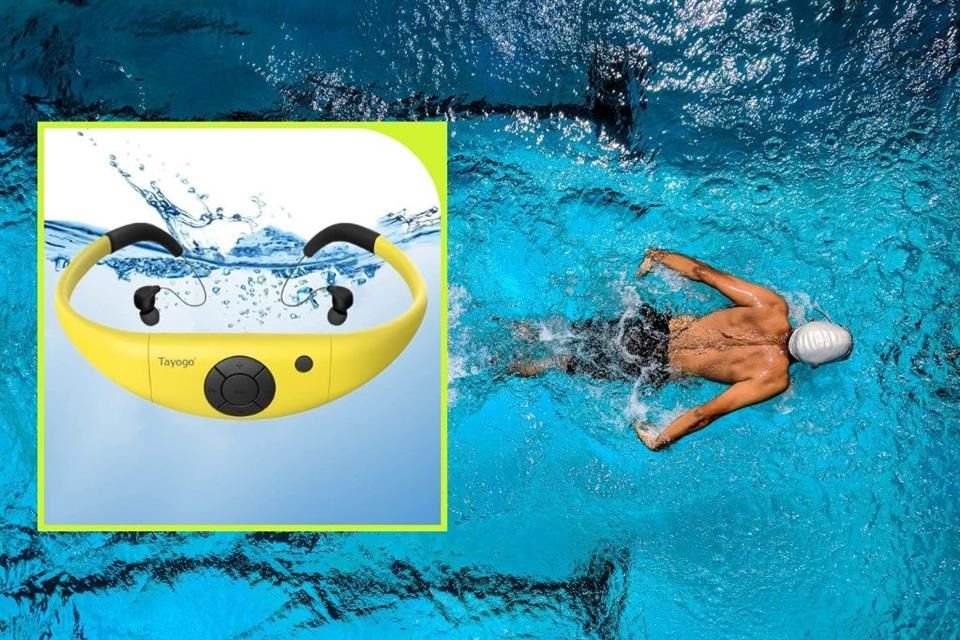 Si lo tuyo es practicar deportes acuáticos mientras escuchas tus canciones favoritas, estos audífonos sumergibles serán tu compañero ideal.