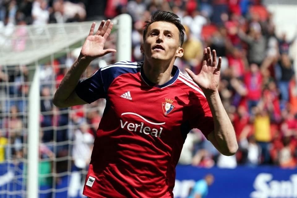 Ante Budimir marcó dos de los tres goles del Osasuna.