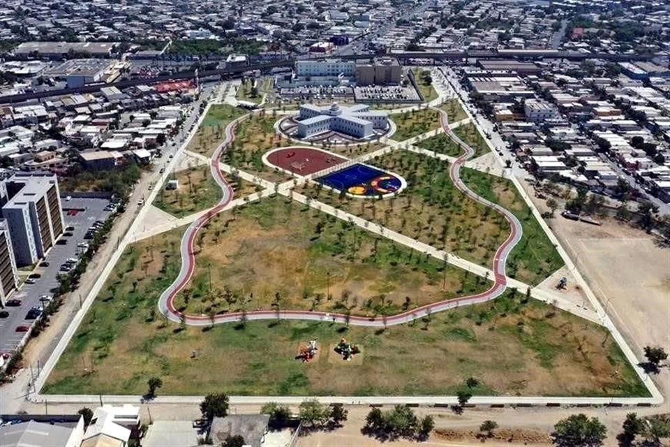 El Parque Libertad ubicado en donde se hallaba el demolido Penal del Topo Chico.