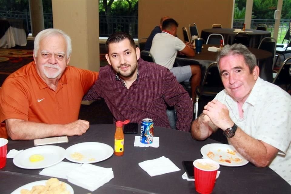 Rafael López, Héctor Hernández y Roberto Garza