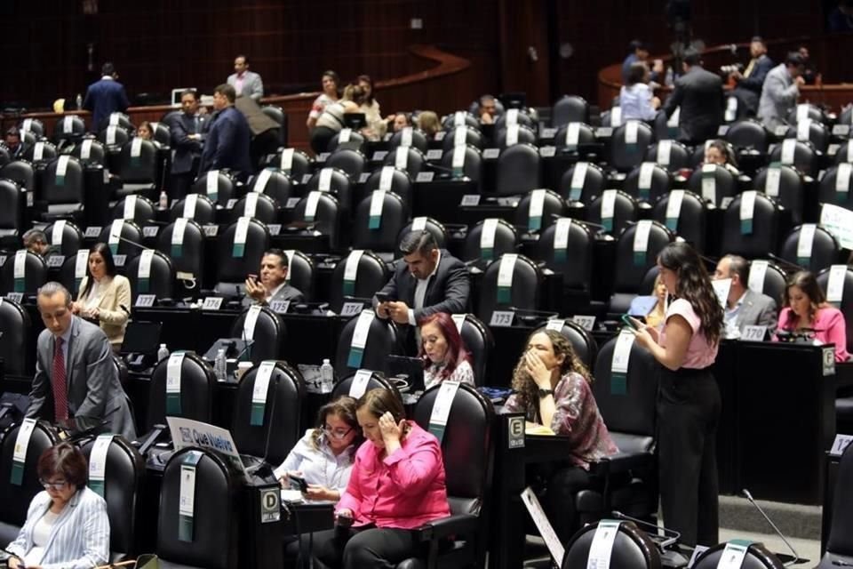 Sesión en la Cámara de Diputados.