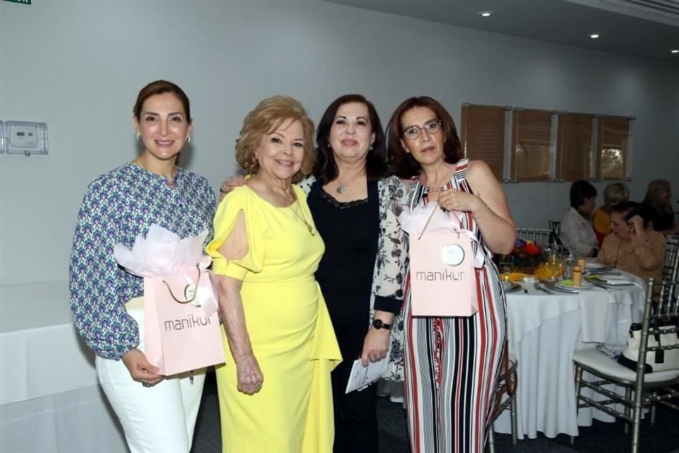 Marycarmen González, Graciela Elizondo Treviño, Sandra Garza de Neávez y Rebeca Castro Valencia
