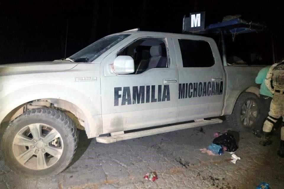 Enfrentamiento entre elementos de Guardia Nacional e integrantes el grupo delictivo Familia Michoacana.