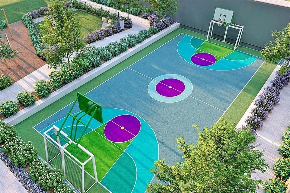 Cancha multiusos.