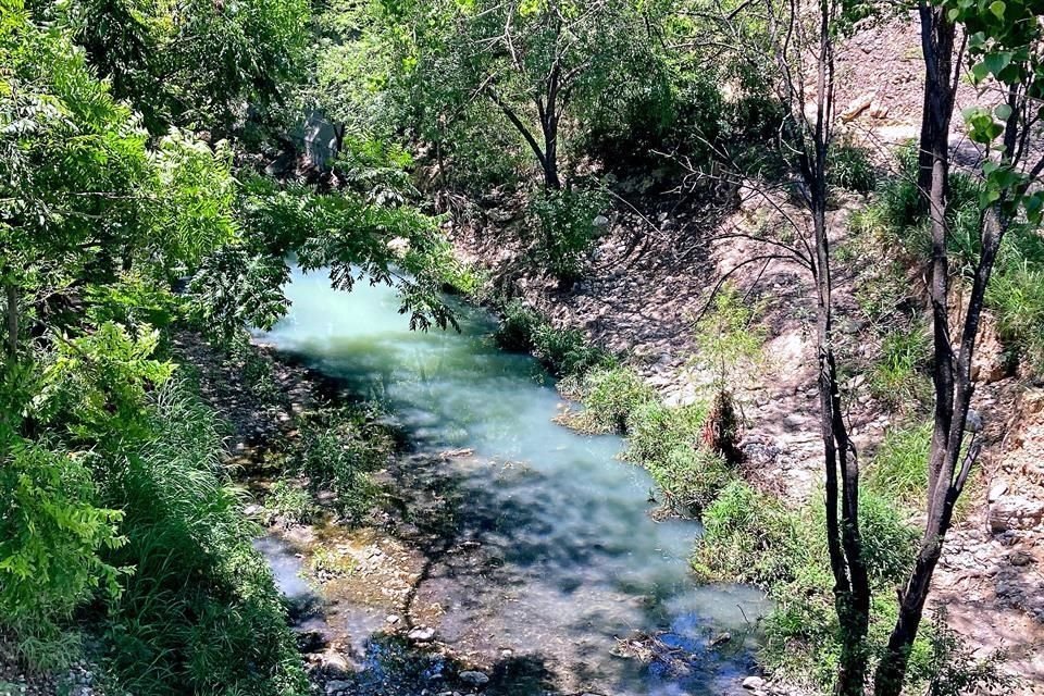 Del arroyo se desprendían malos olores que molestaron a los visitantes al Parque El Capitán.